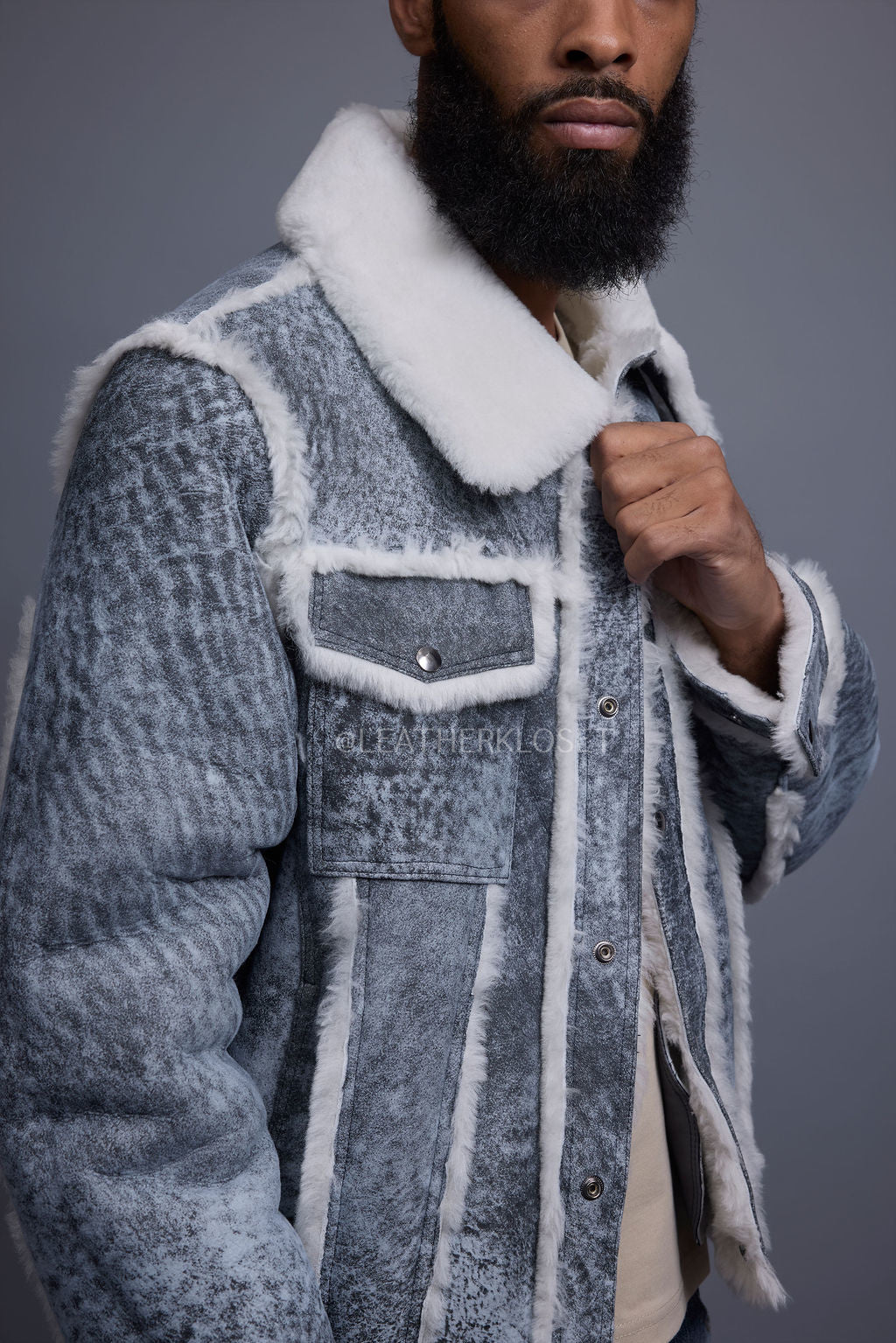 Men's Shepherd Shearling Jacket [Premium Hunter]