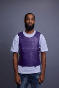 Men's Leather Vegas Vest [Purple]
