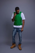 Men's Leather Vegas Vest [Green]