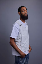 Men's Leather Vegas Vest [White]