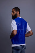 Men's Leather Brooklyn Vest [Royal Blue]