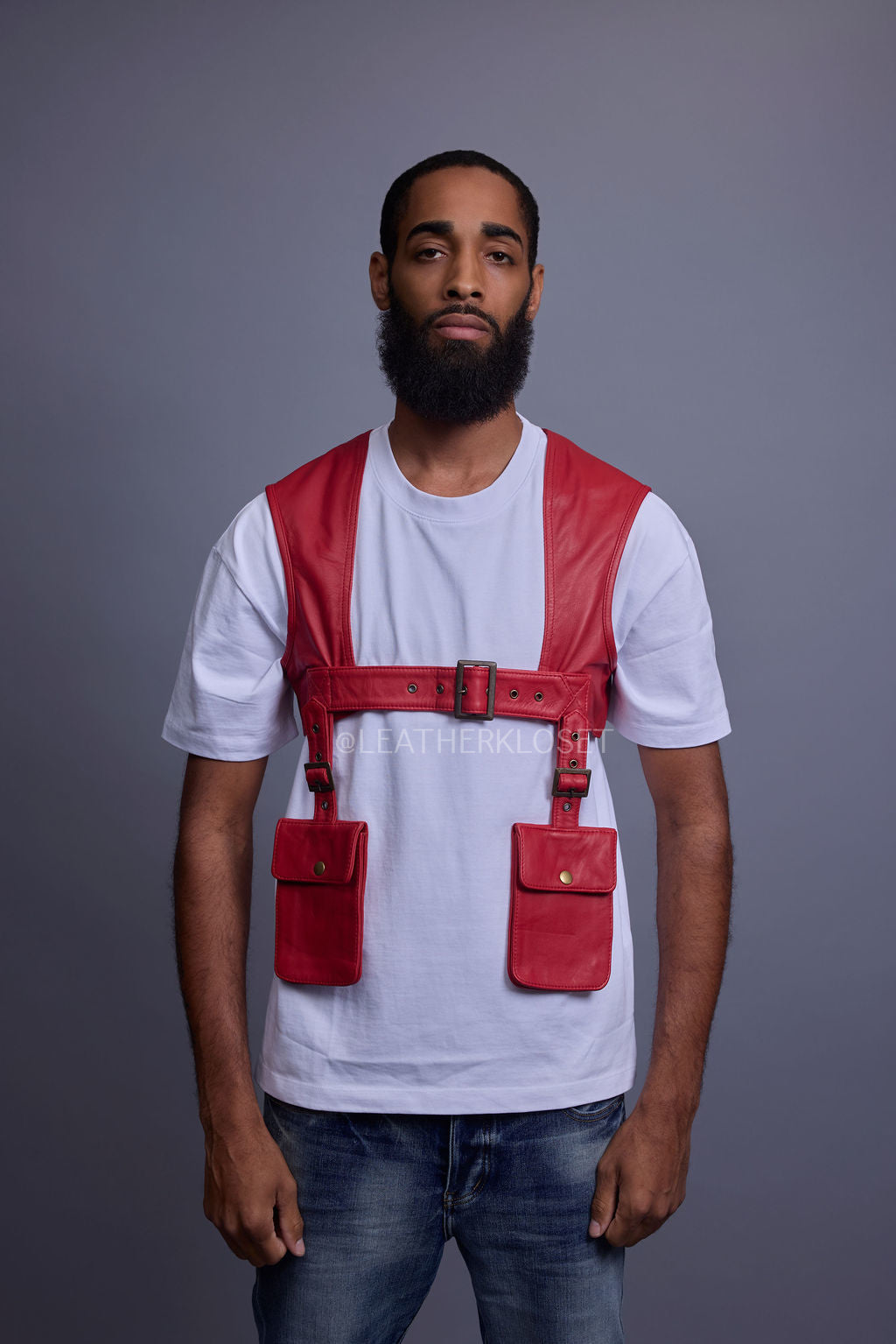 Men's Leather Holster [Red]