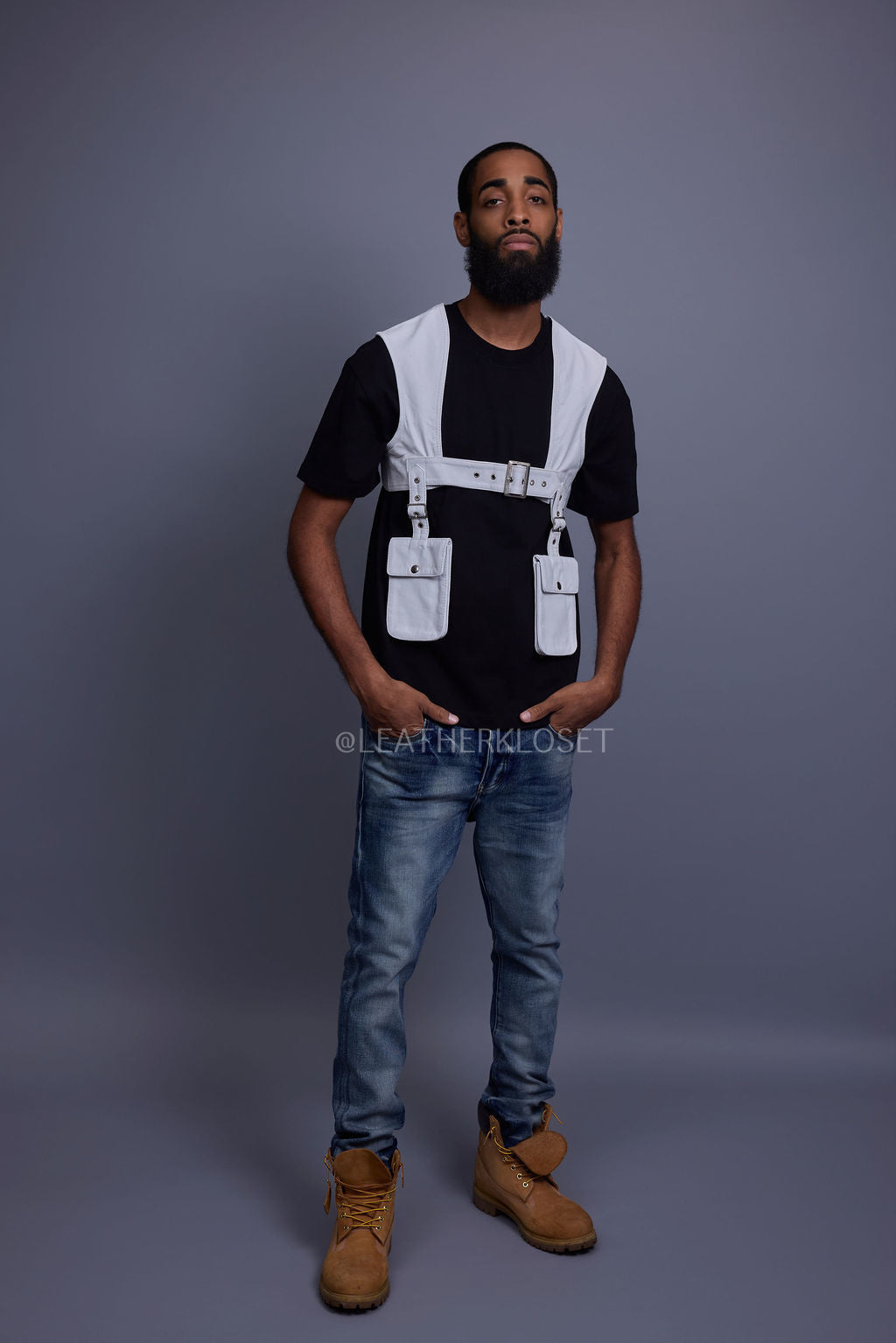 Men's Leather Holster [White]