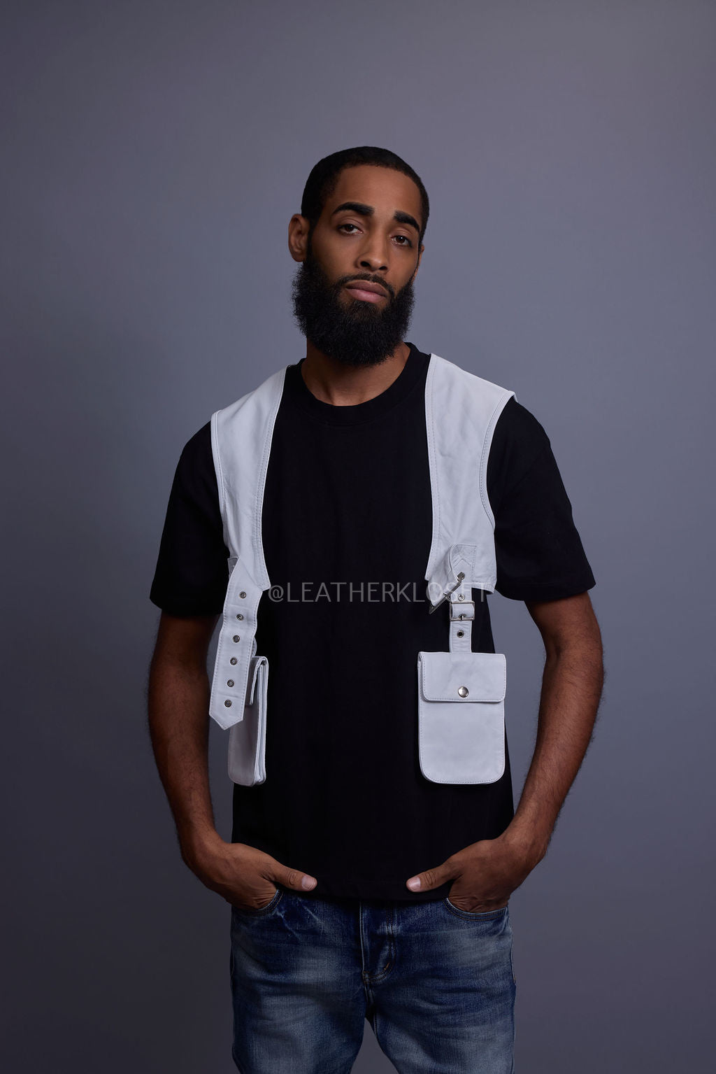 Men's Leather Holster [White]