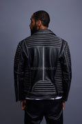 Men's Trey Biker Jacket [Black Distressed]