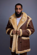 Men's Cole Sheepskin Shearling 3/4 Jacket [Whiskey]