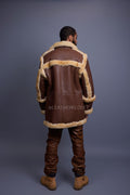 Men's Cole Sheepskin Shearling 3/4 Jacket [Whiskey]