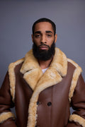 Men's Cole Sheepskin Shearling 3/4 Jacket [Whiskey]