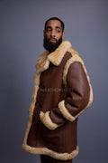 Men's Cole Sheepskin Shearling 3/4 Jacket [Whiskey]