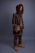 Men's Stealth Real Sheepskin Shearling Duffle [Brown]