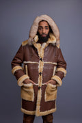 Men's Stealth Real Sheepskin Shearling Duffle [Napa Whiskey]