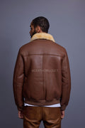 Men's Shearling Pilot Jacket [Whiskey Napa]
