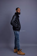 Men's Shearling Pilot Jacket [Black]