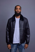 Men's Shearling Pilot Jacket [Navy]
