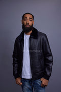 Men's Shearling Pilot Jacket [Navy]