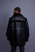 Men's Cole Sheepskin Shearling 3/4 Jacket [Black]