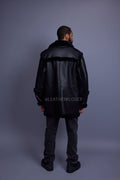 Men's Cole Sheepskin Shearling 3/4 Jacket [Black]