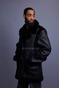 Men's Cole Sheepskin Shearling 3/4 Jacket [Black]