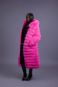 Women's Alia Fox Coat [Hot Pink]