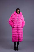 Women's Alia Fox Coat [Hot Pink]