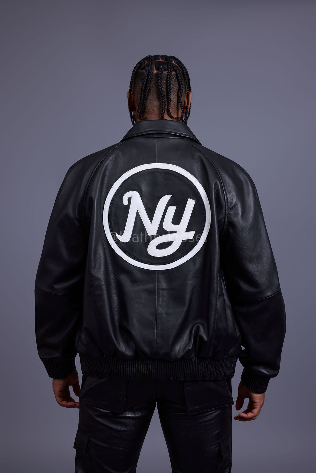 Men's 5 Borough Leather Bomber Jacket [Bronx]