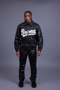 Men's 5 Borough Leather Bomber Jacket [Bronx]