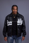 Men's 5 Borough Leather Bomber Jacket [Brooklyn]