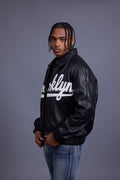 Men's 5 Borough Leather Bomber Jacket [Brooklyn]