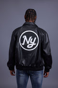 Men's 5 Borough Leather Bomber Jacket [Brooklyn]
