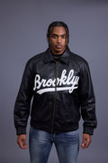Men's 5 Borough Leather Bomber Jacket [Brooklyn]