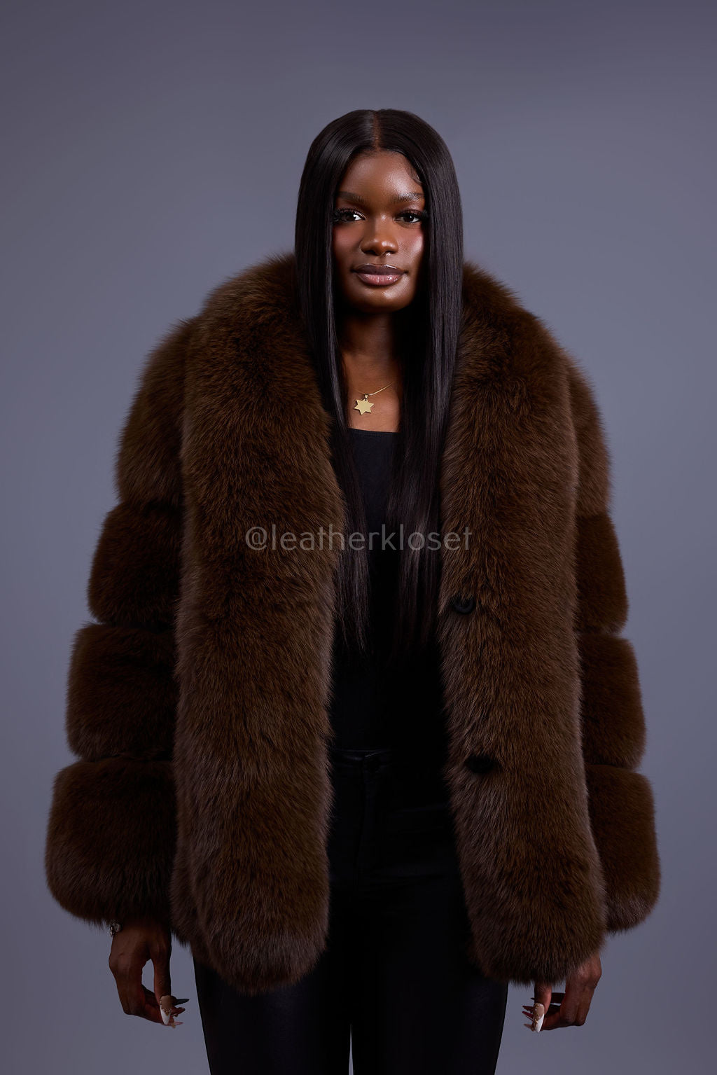 Women's Ivanka Fox Jacket [Chocolate]