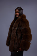 Women's Ivanka Fox Jacket [Chocolate]