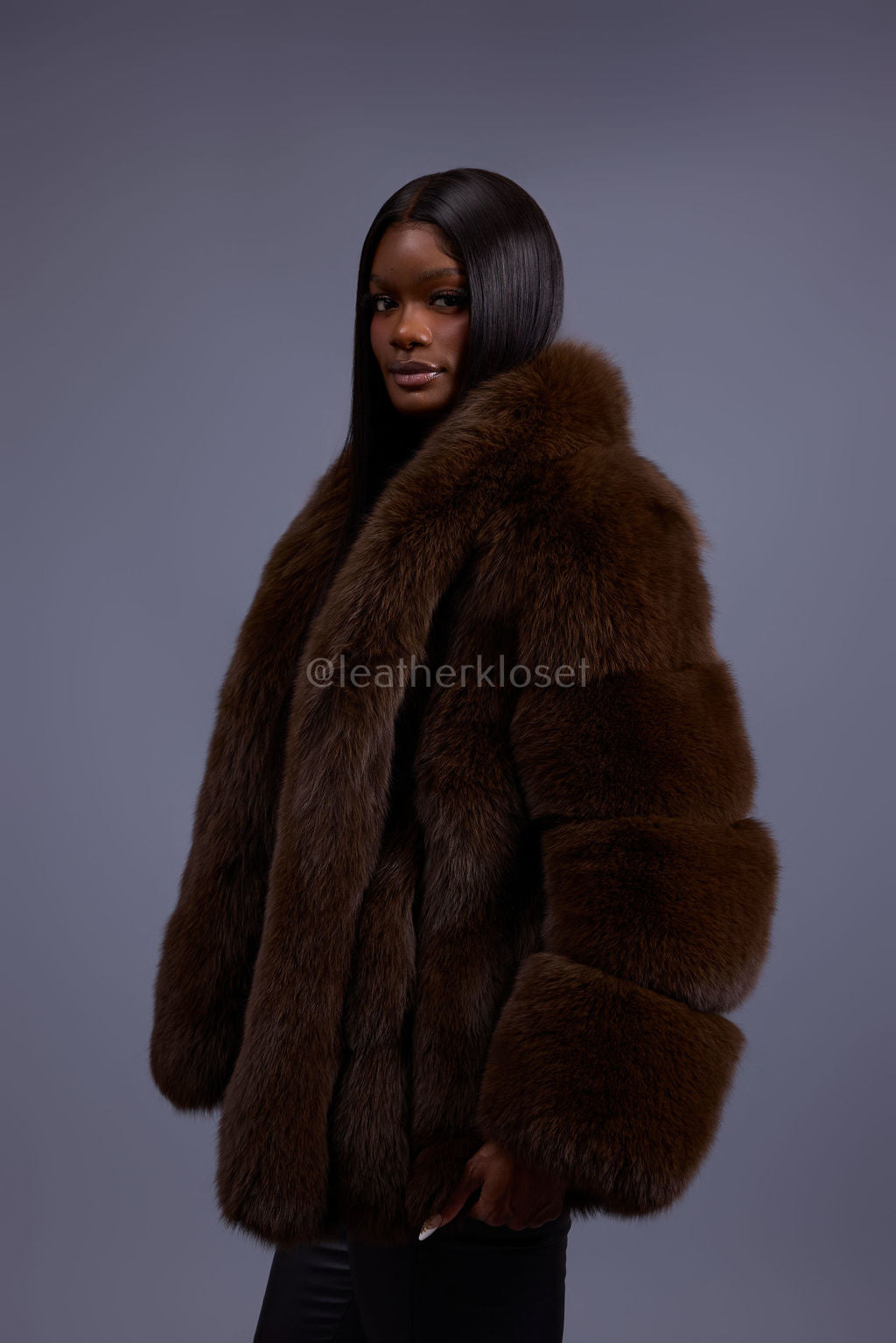 Women's Ivanka Fox Jacket [Chocolate]