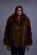 Women's Ivanka Fox Jacket [Chocolate]
