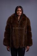 Women's Ivanka Fox Jacket [Chocolate]
