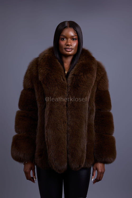 Women's Ivanka Fox Jacket [Chocolate]