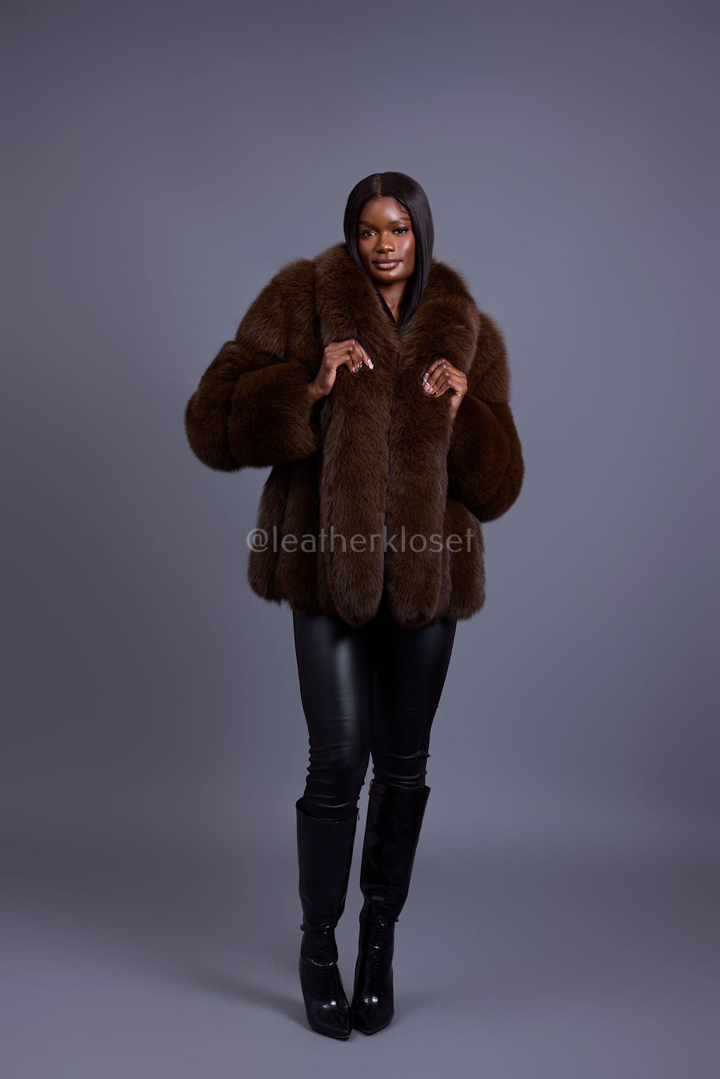 Women's Ivanka Fox Jacket [Chocolate]