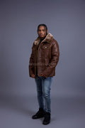 Men's Troy Shearling Jacket [Chocolate]
