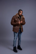 Men's Troy Shearling Jacket [Chocolate]