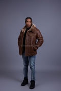 Men's Troy Shearling Jacket [Chocolate]
