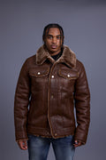 Men's Troy Shearling Jacket [Chocolate]