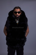 Men's Noah Fox Fur Vest [Black]