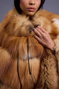 Women's Fox Fur Poncho