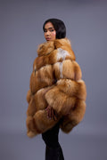 Women's Fox Fur Poncho