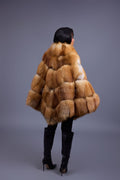 Women's Fox Fur Poncho