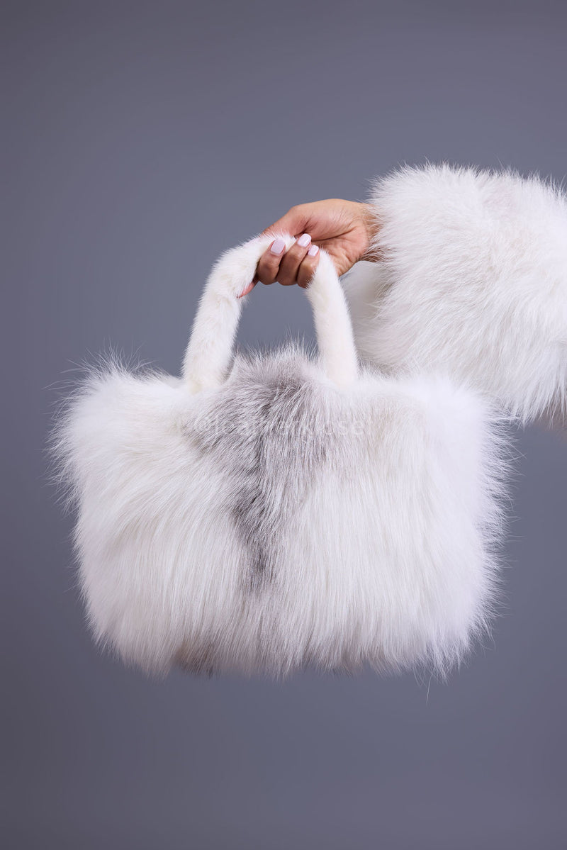 Baby Ivy Fox Fur Handbag [Arctic Fox]