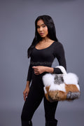 Baby Ivy Fox Fur Handbag [Multi-Color Fox]