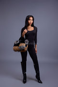 Baby Ivy Fox Fur Handbag [Multi-Color Fox]