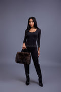 Baby Ivy Fox Fur Handbag [Brown Sable  Fox]
