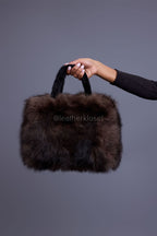 Baby Ivy Fox Fur Handbag [Brown Sable  Fox]
